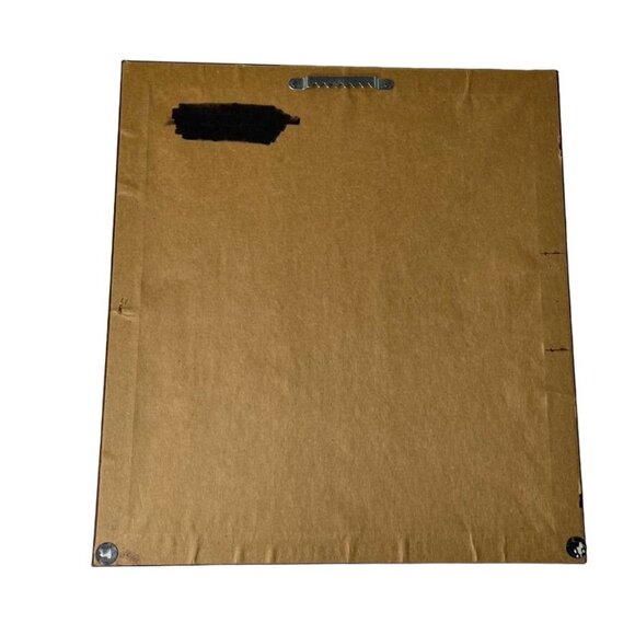 Vintage Handmade Needlepoint Embroidered Picture Matted Framed Bird u 11 x 12.5 - Picture 5 of 5